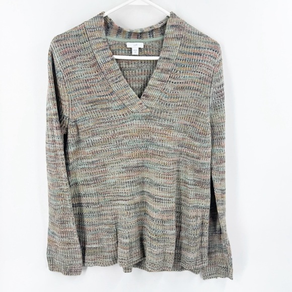 J. Jill Sweaters - ✅ J Jill Multi Color Sweater V-Neck Women's Sweater SIZE MEDIUM PETITE